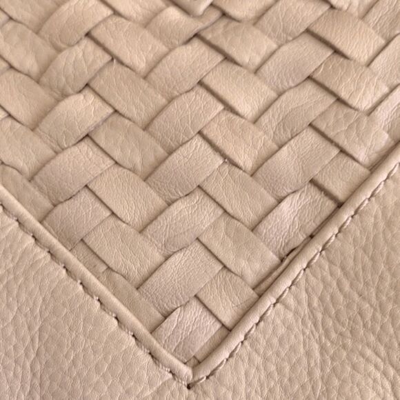 Christopher Kon Large Leather Woven Hobo Bag - Boho Chic, Spacious & Elegant - Picture 7 of 11